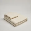 Takasa Home Goods Sateen Bed Sheet Set - Natural