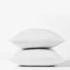 Coyuchi Sateen Pillowcase Set - Alpine White Home Goods 2 Coyuchi Sateen Pillowcase Set - Alpine White Home Goods