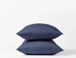 Coyuchi Sateen Pillowcase Set - Moonlight Blue