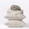 Coyuchi Sateen Sheet Set - Pale Gray Home Goods