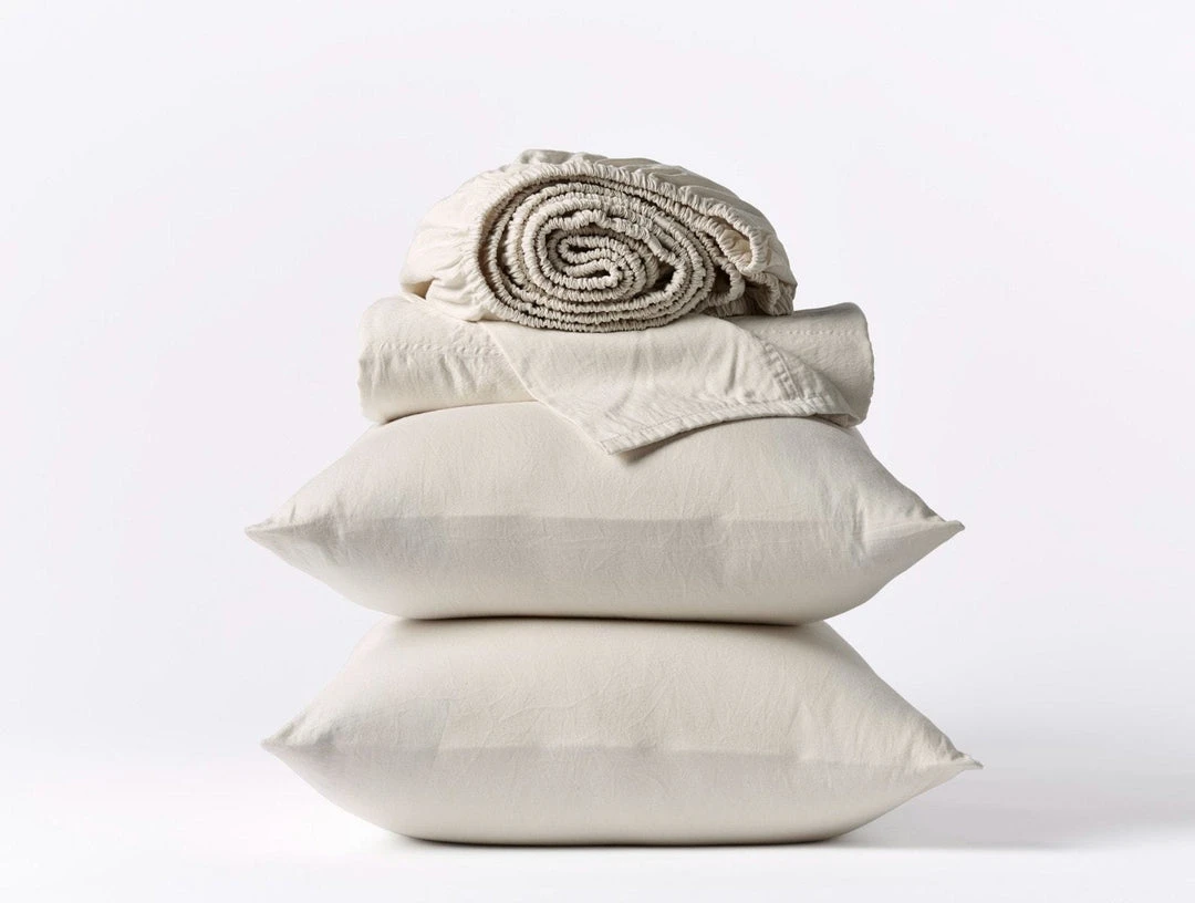 Coyuchi Sateen Sheet Set - Pale Gray Home Goods 3 Coyuchi Sateen Sheet Set - Pale Gray Home Goods