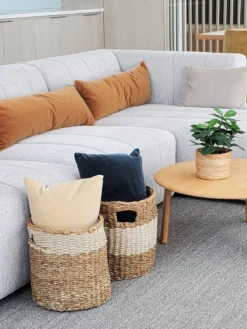 Korissa Savar Hamper Basket With Handle Set - Natural