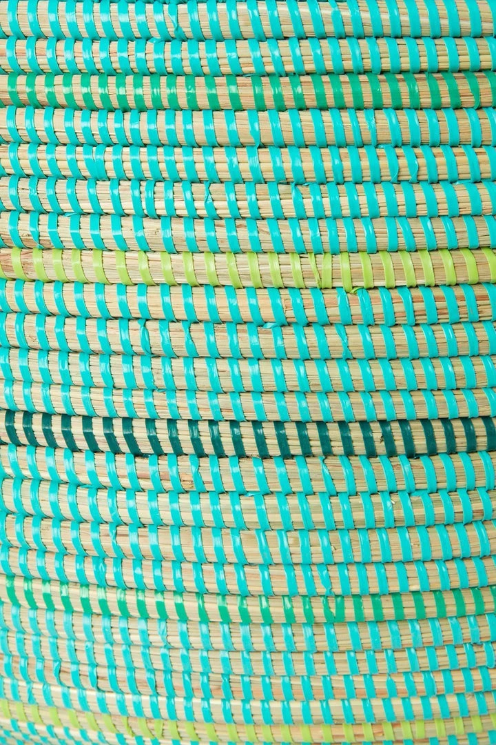 Swahili African Modern Seaside Stripe Knitting Basket 5 Swahili African Modern Seaside Stripe Knitting Basket