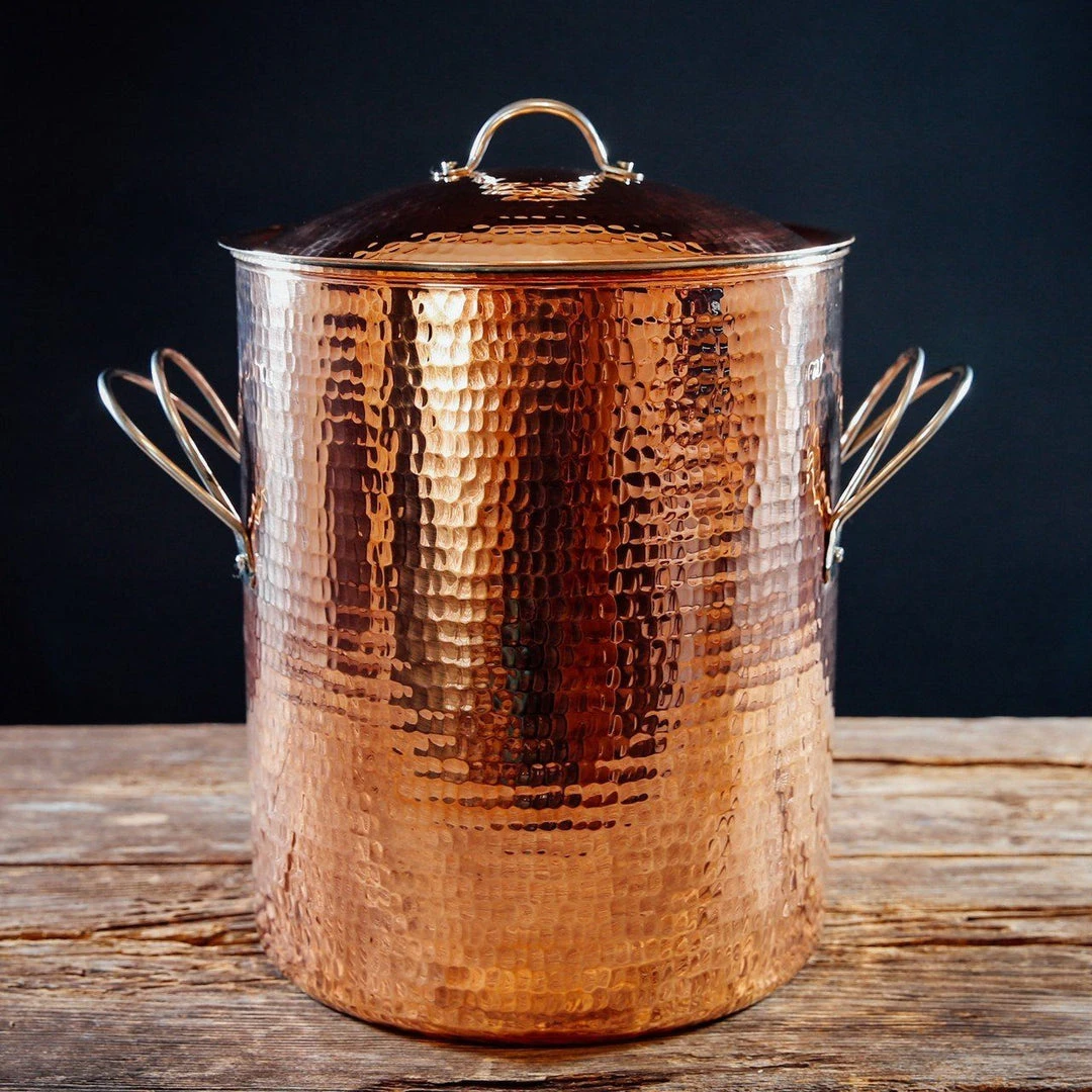 Sertodo Copper Home Goods Big, Beautiful Recycled Copper Stock Pot 3 Sertodo Copper Home Goods Big, Beautiful Recycled Copper Stock Pot