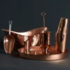 Sertodo Copper Deluxe Recycled Copper Home Bar Set 2 Sertodo Copper Deluxe Recycled Copper Home Bar Set