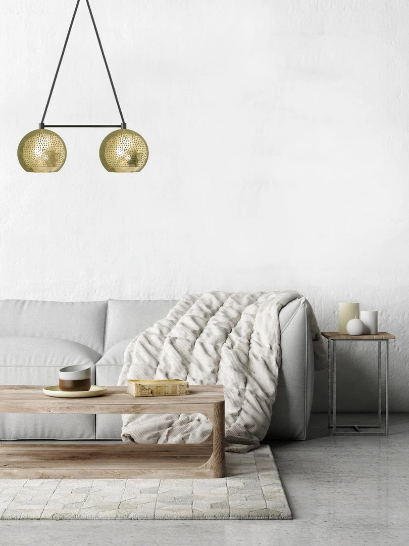 Dounia Home Lighting Shams Dual Globe Chandelier 5 Dounia Home Lighting Shams Dual Globe Chandelier