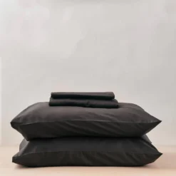 Looma Sateen Sheet Set - Charcoal