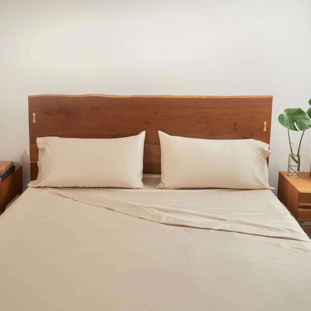 Looma Sateen Sheet Set - Natural 4 Looma Sateen Sheet Set - Natural