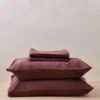 Looma Sateen Sheet Set - Wine 1 Looma Sateen Sheet Set - Wine