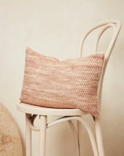 Made Trade Sheila Lumbar Pillow In Salmon - SAMPLE SALE Throw Pillows