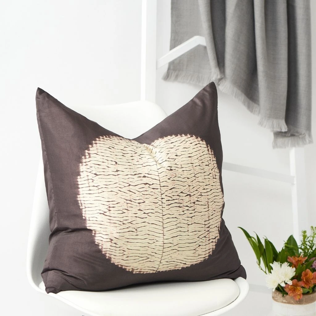 Studio Variously Shunya Silk Throw Pillow - Black Home Goods 5 Studio Variously Shunya Silk Throw Pillow - Black Home Goods