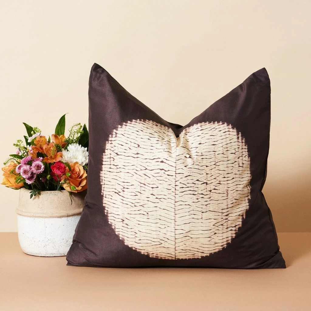 Studio Variously Shunya Silk Throw Pillow - Black Home Goods 4 Studio Variously Shunya Silk Throw Pillow - Black Home Goods