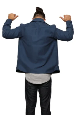 Signature Innovation Group Men's Double Zip Shirt Jacket - Blue 11 Signature Innovation Group Men's Double Zip Shirt Jacket - Blue