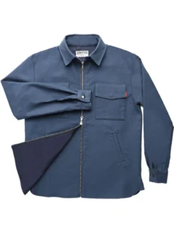 Signature Innovation Group Men's Double Zip Shirt Jacket - Blue 13 Signature Innovation Group Men's Double Zip Shirt Jacket - Blue