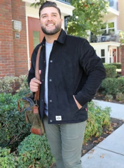 Signature Innovation Group Gifts Men's Johnny Corduroy Lined Jacket - Black