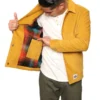 Signature Innovation Group Men's Johnny Corduroy Lined Jacket - Mustard