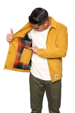 Signature Innovation Group Men's Johnny Corduroy Lined Jacket - Mustard