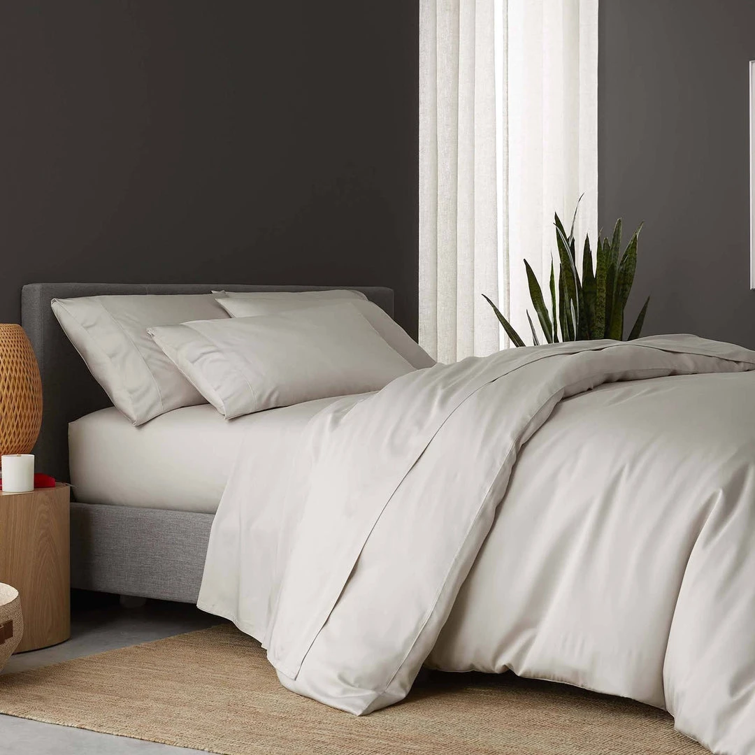 Sijo Tencel Eucalyptus Duvet Cover - Fog 3 Sijo Tencel Eucalyptus Duvet Cover - Fog