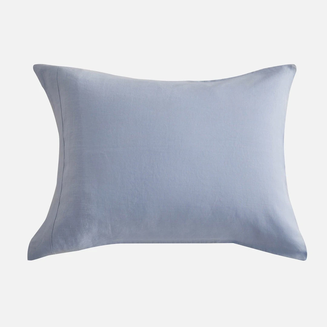 Sijo Home Goods French Linen Pillowcase Set - Sky 4 Sijo Home Goods French Linen Pillowcase Set - Sky