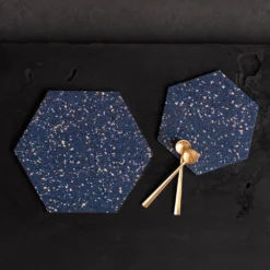 Slash Objects Hex Recycled Rubber Trivet Set - Royal Best Sellers