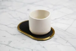 Slash Objects Ring Recycled Rubber Coaster Set - Black