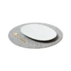 Slash Objects Round Recycled Rubber Placemat - Gris