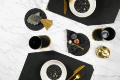 Slash Objects Kitchen + Dining Round Recycled Rubber Trivet Set
