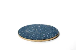Slash Objects Kitchen + Dining Recycled Brass + Rubber Trivet - Royal