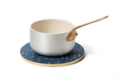 Slash Objects Kitchen + Dining Recycled Brass + Rubber Trivet - Royal