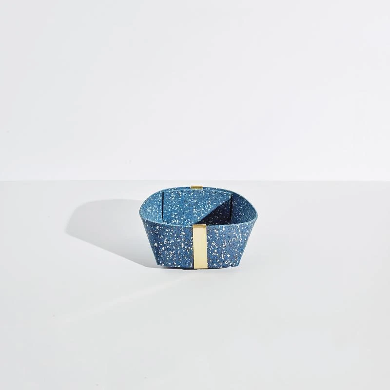 Slash Objects Recycled Rubber + Brass Basket Set - Royal Home Goods 7 Slash Objects Recycled Rubber + Brass Basket Set - Royal Home Goods