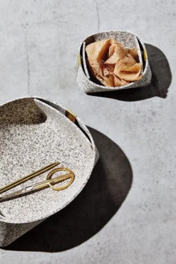 Slash Objects Best Sellers Recycled Rubber + Brass Basket Set - Sand 20 Slash Objects Best Sellers Recycled Rubber + Brass Basket Set - Sand