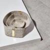 Slash Objects Best Sellers Recycled Rubber + Brass Basket Set - Sand 1 Slash Objects Best Sellers Recycled Rubber + Brass Basket Set - Sand
