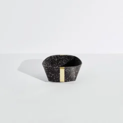 Slash Objects Recycled Rubber + Brass Basket Set - Speckled Black Home Goods 20 Slash Objects Recycled Rubber + Brass Basket Set - Speckled Black Home Goods
