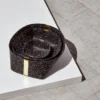 Slash Objects Recycled Rubber + Brass Basket Set - Speckled Black Home Goods