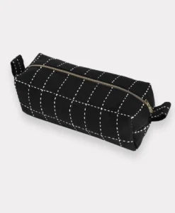 Anchal Accessories Small Grid Stitch Toiletry Bag