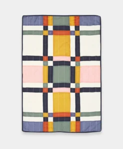 Anchal Small Patchwork Multi Plaid Throw Quilt
