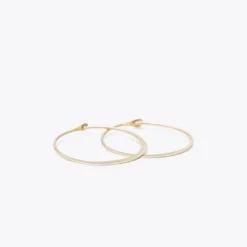 Nisolo Best Sellers Small Upcycled Brass Hoop Earrings