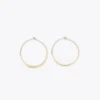 Nisolo Best Sellers Small Upcycled Brass Hoop Earrings