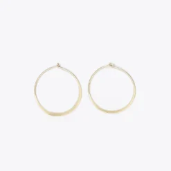 Nisolo Best Sellers Small Upcycled Brass Hoop Earrings
