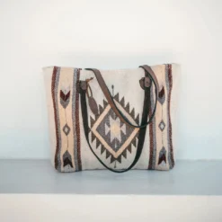 MZ Fair Trade Snowflake Wool Tote Bag