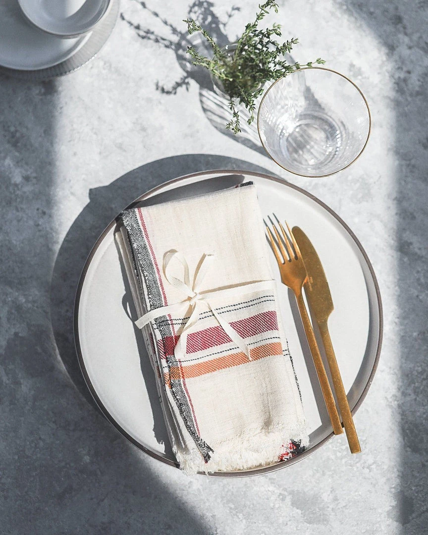 Soil To Studio Kitchen + Dining Anandi Napkin Set 3 Soil To Studio Kitchen + Dining Anandi Napkin Set