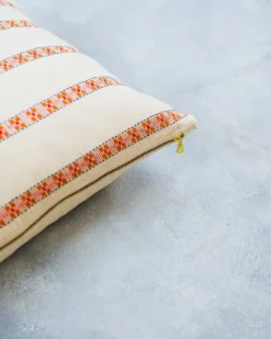 Soil To Studio Home Goods Asima Throw Pillow Cover - Orange + Cream 11 Soil To Studio Home Goods Asima Throw Pillow Cover - Orange + Cream