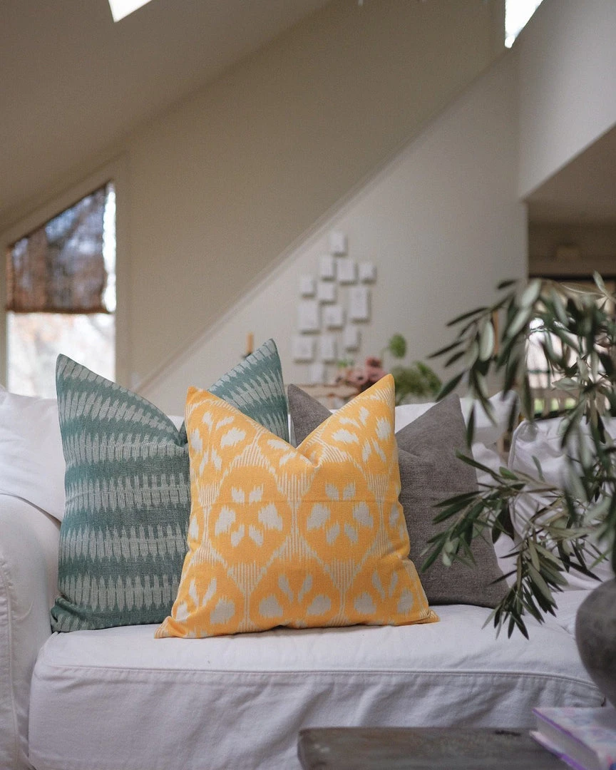 Soil To Studio Navya Ikat Throw Pillow Cover 4 Soil To Studio Navya Ikat Throw Pillow Cover