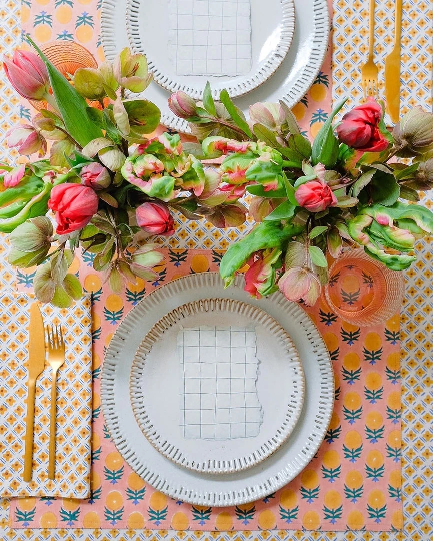 Soil To Studio Kitchen + Dining Richa Placemat Set 4 Soil To Studio Kitchen + Dining Richa Placemat Set