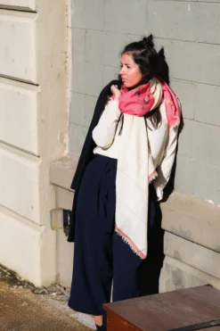 Soil To Studio Sushmita Color Blocked Merino Scarf Accessories