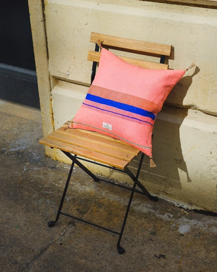 Soil To Studio Teejan Linen Throw Pillow Cover - Bright Pink 9 Soil To Studio Teejan Linen Throw Pillow Cover - Bright Pink