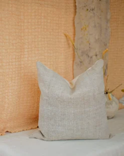 Soil To Studio Zara Upcycled Hemp Throw Pillow Cover