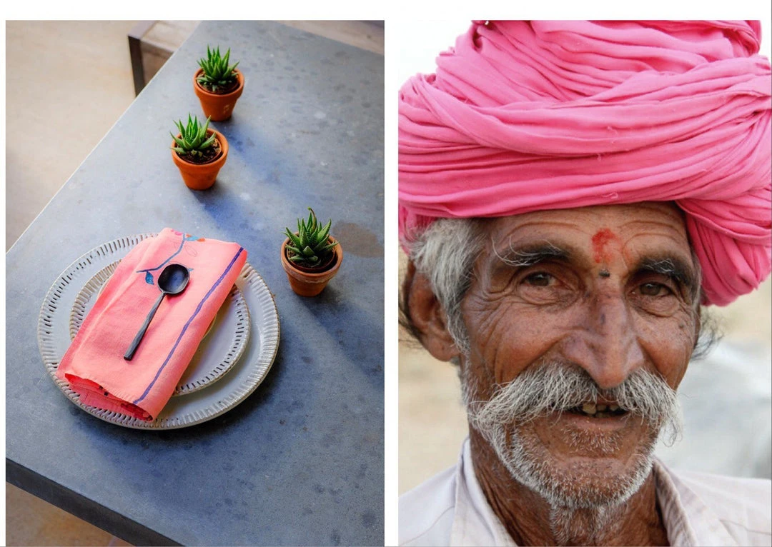 Soil To Studio Kitchen + Dining Zeenat Linen Napkin Set - Flamingo Pink 7 Soil To Studio Kitchen + Dining Zeenat Linen Napkin Set - Flamingo Pink
