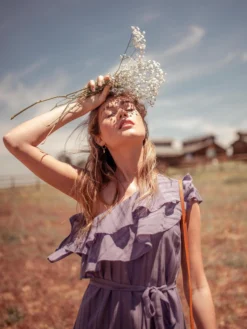 Valani Special Occasion Sokha Banana Midi Dress - Purple Sage 10 Valani Special Occasion Sokha Banana Midi Dress - Purple Sage