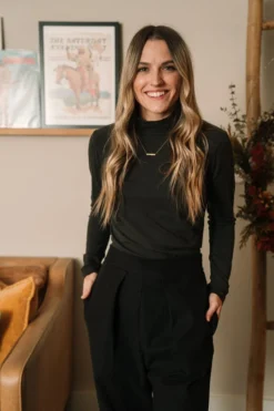 Mien Sol Mock Neck Long Sleeve Top 34 Mien Sol Mock Neck Long Sleeve Top